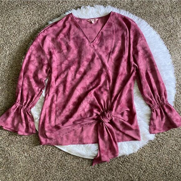 Juicy Couture Top Bell Sleeve Pink Womens Size Medium - Picture 1 of 8
